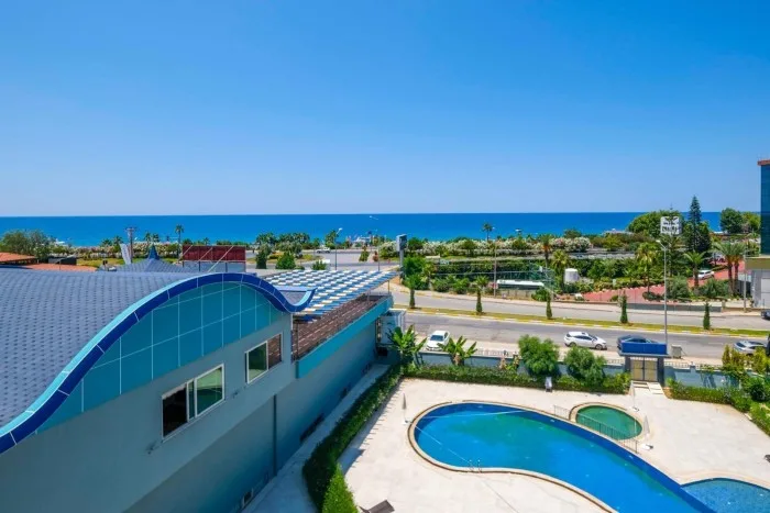 Furnished 1+1 apartment with sea view on the first coastline in Alanya, Kargicak No. 11165 [ID: 11165]